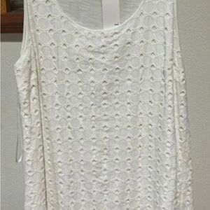Eyelet Tank Top